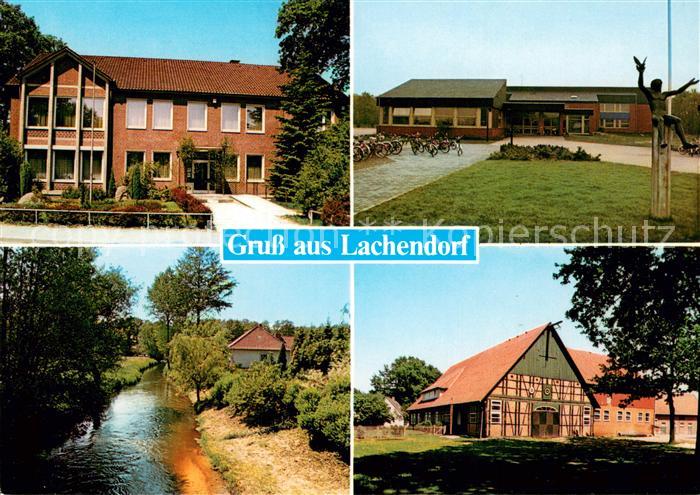 Lachendorf Teilansichten Landschaftliches Anwesen Partie am Bach