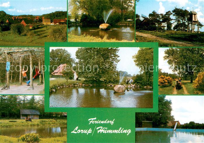 Lorup Ortsansicht Feriendorf Teich Ponykutsche Landschaft