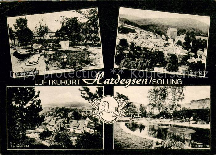 Hardegsen Minigolfplatz Panorama Stadtpark Teich