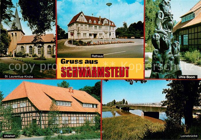 Schwarmstedt Kirche Rathaus Uhle Boom Uhlehof Plastik Leinebruecke