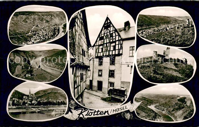 Klotten Moselpartien Fachwerkhaeuser Burg