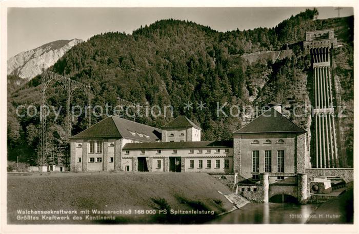 Walchensee Kraftwerk mit Wasserschloss