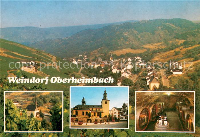Oberheimbach Bingen Panorama Kirche Schloss Weinkeller