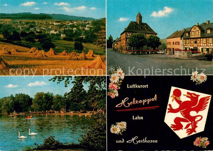 Holzappel Panorama Stadtplatz Partie am Herthasee