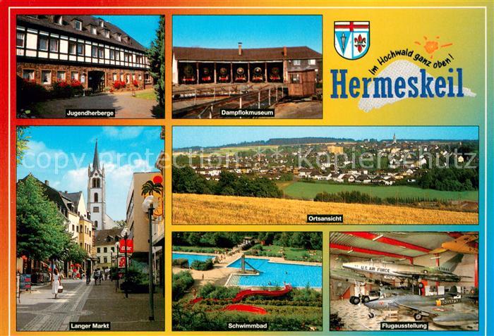 Hermeskeil Jugendherberge Dampflokmuseum Langer Markt Panorama Schwimmbad Flugau