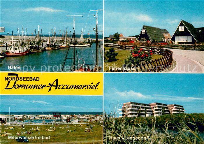 Dornumer Accumersiel Fischerhafen Ferienhaeuser Meerwasserfreibad Haus Langeoog