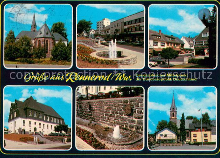Rennerod Kirche Brunnen Hotel Mauerbrunnen Ortspartien