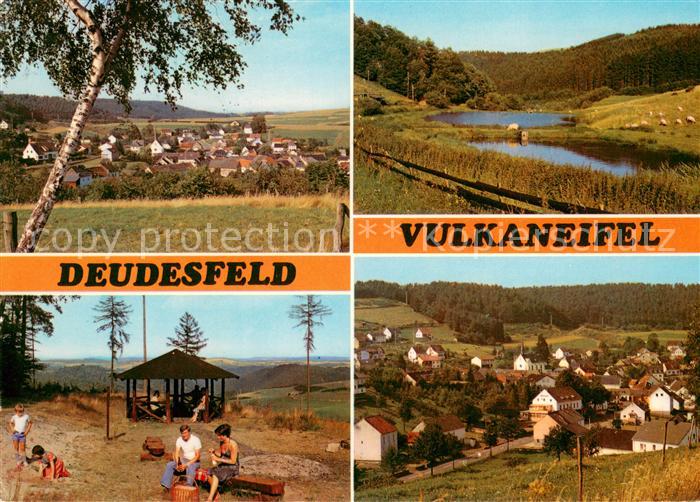 Deudesfeld Ortsansicht Maar Picknickplatz Panorama