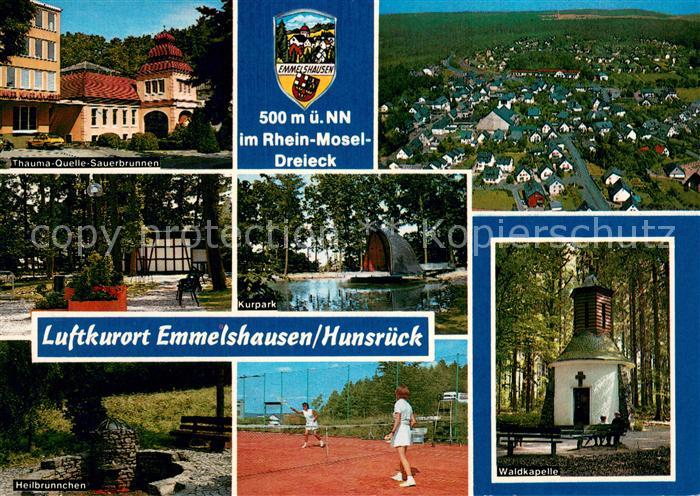 Emmelshausen Thauma Quelle Sauerbrunnen Fliegeraufnahme Kurpark Heilbruennchen T