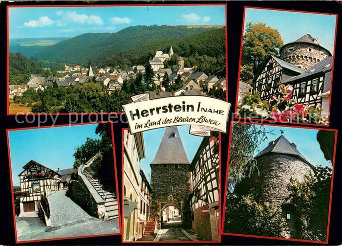 Herrstein Panorama Burg Fachwerkhaus Stadttor Burgturm