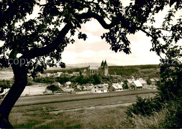 Ravengiersburg Panorama mit Missionshaus und Kirche