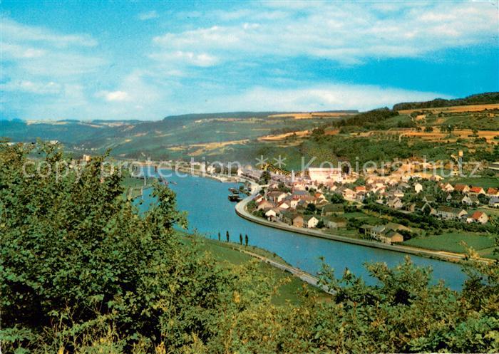 Wellen Mosel Blick von Luxenburg