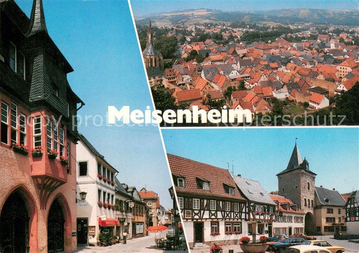 Meisenheim Glan Strassenpartie Marktplatz Fliegeraufnahme