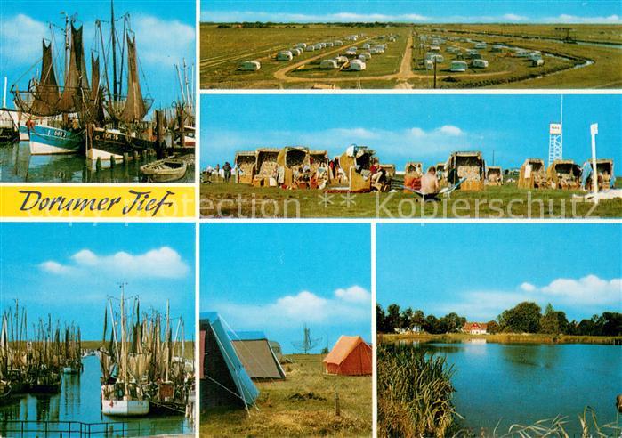 Dorumer Tief Fischereihafen Fliegeraufnahme Strandpartien Fischereihafen