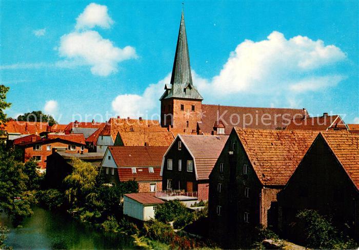 Otterndorf Niederelbe Teilansicht mit Kirche