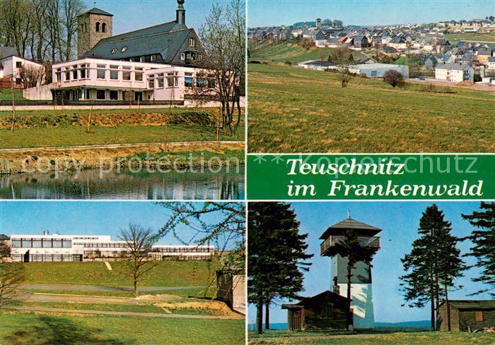 Teuschnitz Kirche Panorama Schule Aussichtsturm