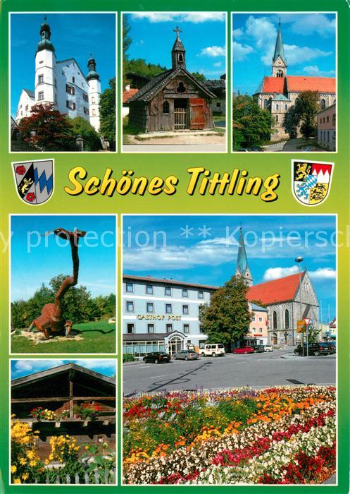 Tittling Englburg St Vitus Kapelle Saurier Museumsdorf Bayer Wald Gasthof Post M