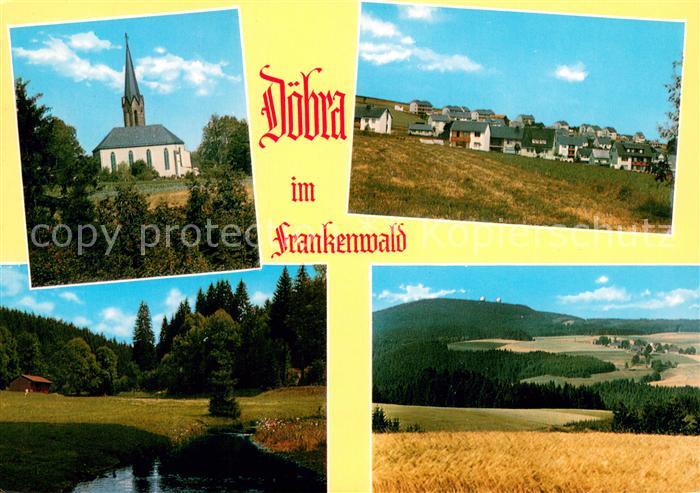 Doebra Oberfranken Kirche Ortsansicht Panorama