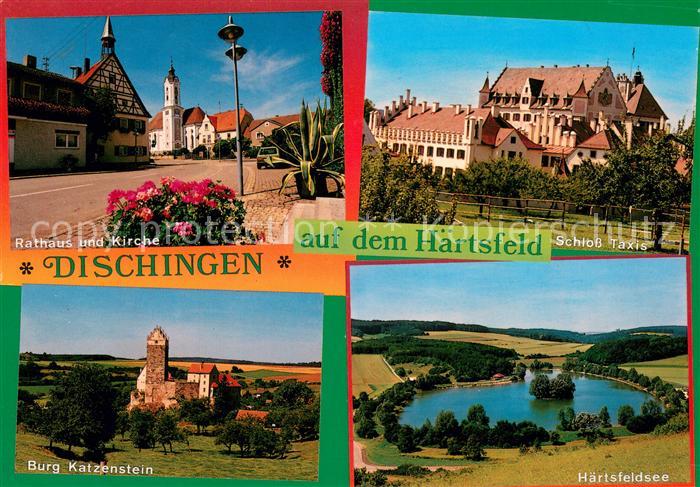 Dischingen Rathaus Kirche Schloss Taxis Burg Katzenstein Haertsfeldsee