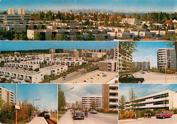 Unterhaching Fasanenpark mit Alpenkette Teilansichten