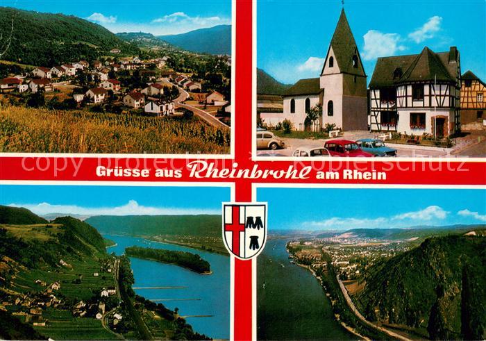 Rheinbrohl Panorama Kirche Fliegeraufnahmen Rheinpartien