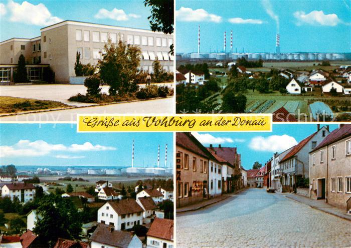 Vohburg Donau Schule Panorama Strassenpartie