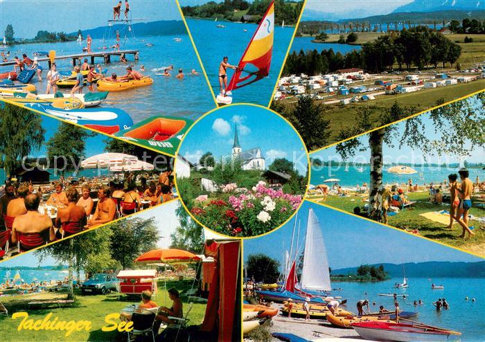 Taching See Strandpartien Kirche Campingplatz