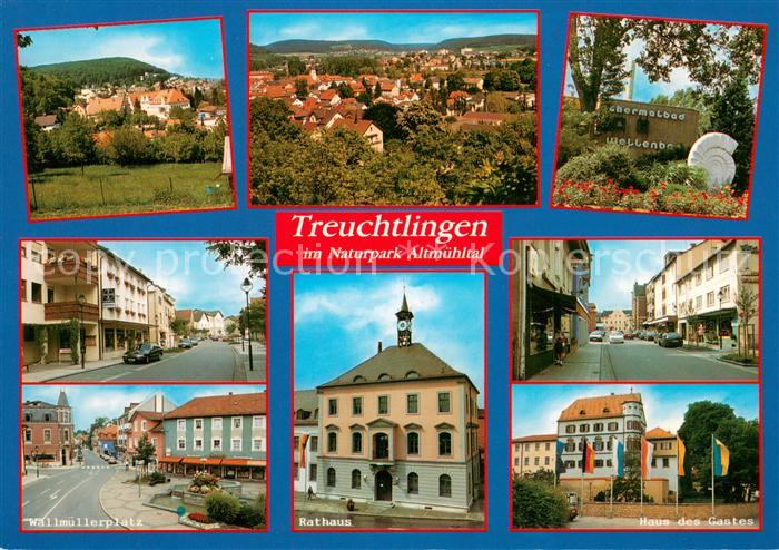 Treuchtlingen Panorama Thermalbad Wallmuellerplatz Rathaus Haus des Gastes