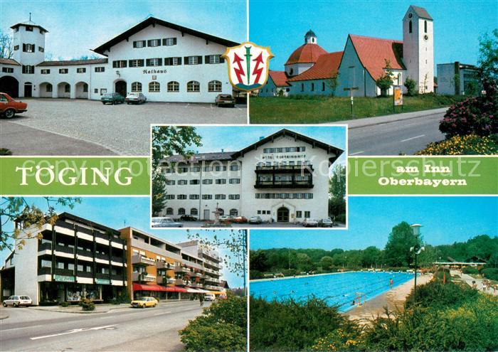 Toeging Inn Rathaus Kirche Einkaufszentrum Freibad