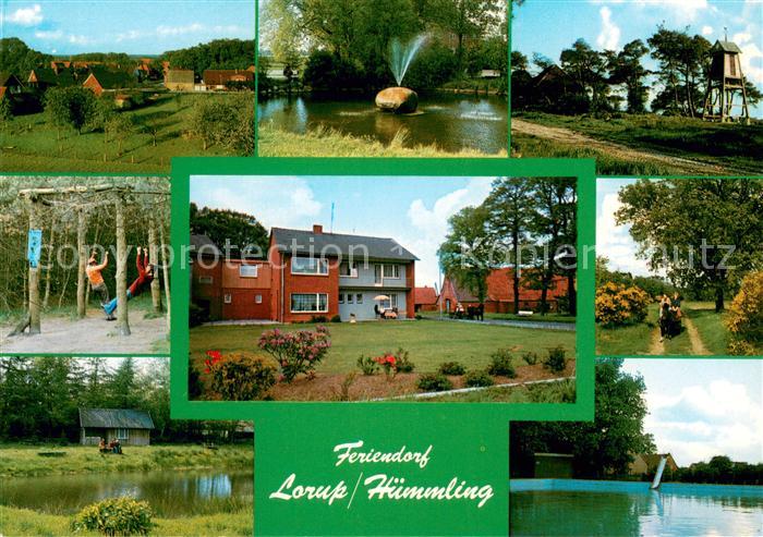 Lorup Ferienhof Pohlabeln Panorama Fontaene Hochsitz Park Weiher