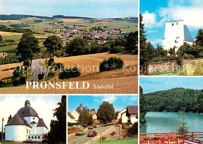 Pronsfeld Panorama Kirchn Ortspartie Seeblick