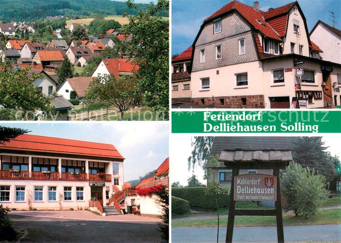 Delliehausen Ortsansicht Gaststaetten Infoschild