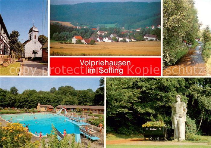 Volpriehausen Kirche Panorama Waldweg Schwimmbad Glueckauf Monument