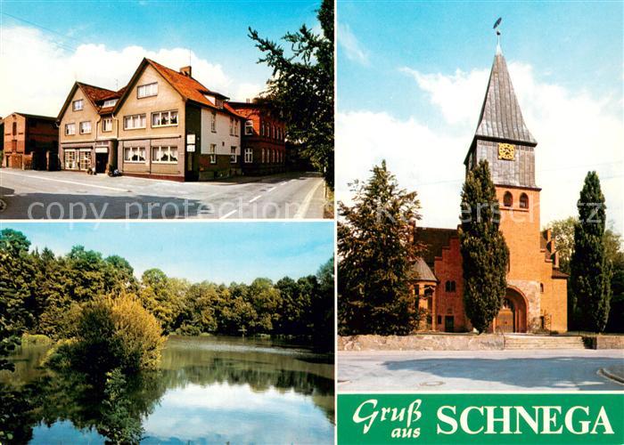 Schnega Gast und Pensionshaus Hartung Weiher Kirche
