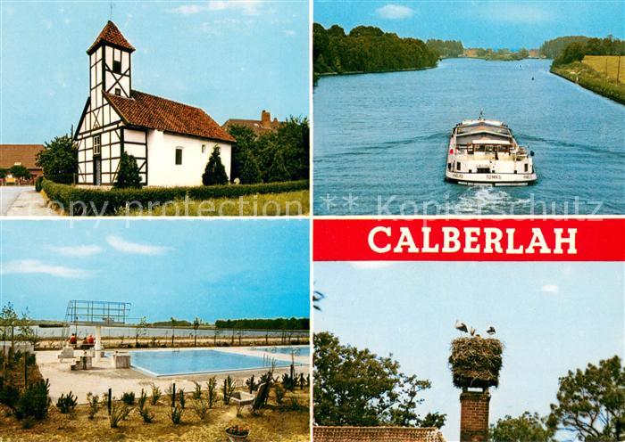 Calberlah Kirche Boot Schwimmbad Storchennest