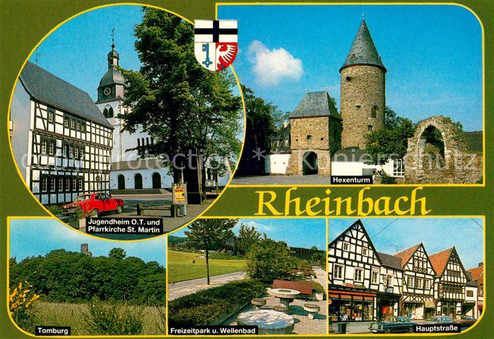 Rheinbach Jugendheim Pfarrkirche St Martin Hexenturm Tomburg Freizeitpark Haupts