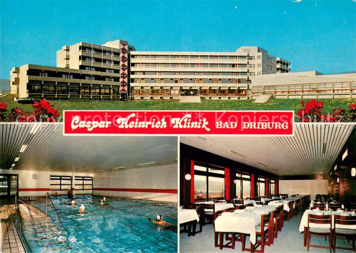 Bad Driburg Caspar Heinrich Klinik Hallenbad Speisesaal