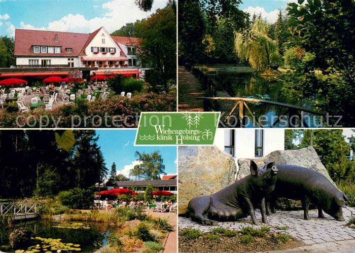 Preussisch Oldendorf Wiehengebirgsklinik Holsing Freiterrasse Teich Gartencafe S