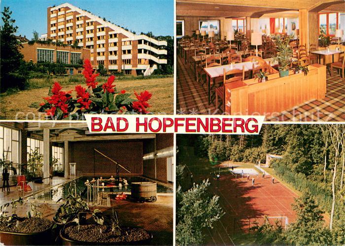 Bad Hopfenberg Westfaelisches Bauernbad Gastraum Hallenbad Sportplatz