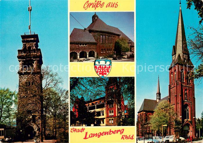 Langenberg Rheinland Turm Rathaus Kirche