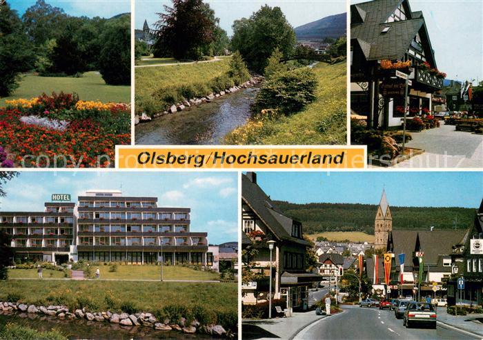 Olsberg Sauerland Teilansichten Hotel Strassenpartie