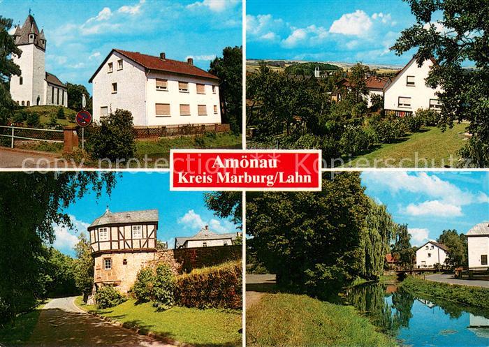 Amoenau Kirche Panorama Schloss Bachlauf