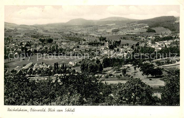 Reichelsheim Odenwald Panorama Blick vom Schloss