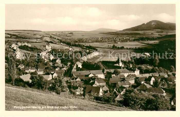 Philippsthal Panorama Blick auf Vacha Rhoen