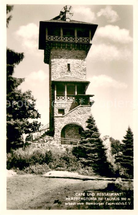 Bad Homburg Cafe Restaurant Herbergturm im Taunus Erbauer Homburger Taunusklub e