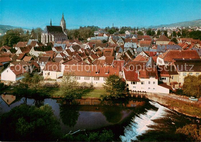 Meisenheim Glan Stadtpanorama mit Blick zur Kirche Wehr