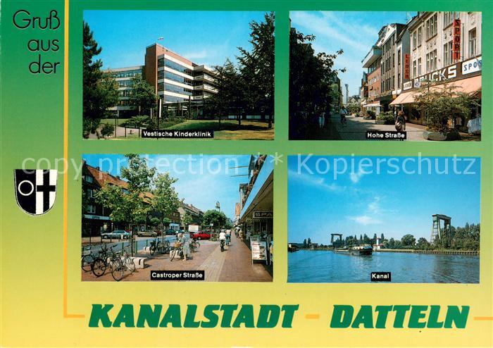 Datteln Kinderklinik Hohe Strasse Castroper Strasse Kanal Binnenschifffahrt