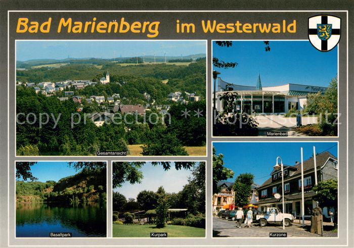 Bad Marienberg Gesamtansicht Marienbad Basaltpark Kurpark Kurzone Kneippheilbad