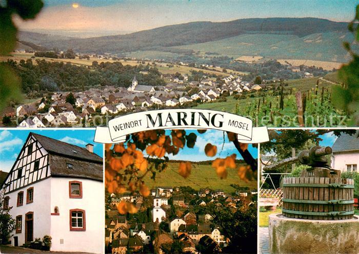 Maring Panorama Weinort an der Mosel Altstadt Brunnen