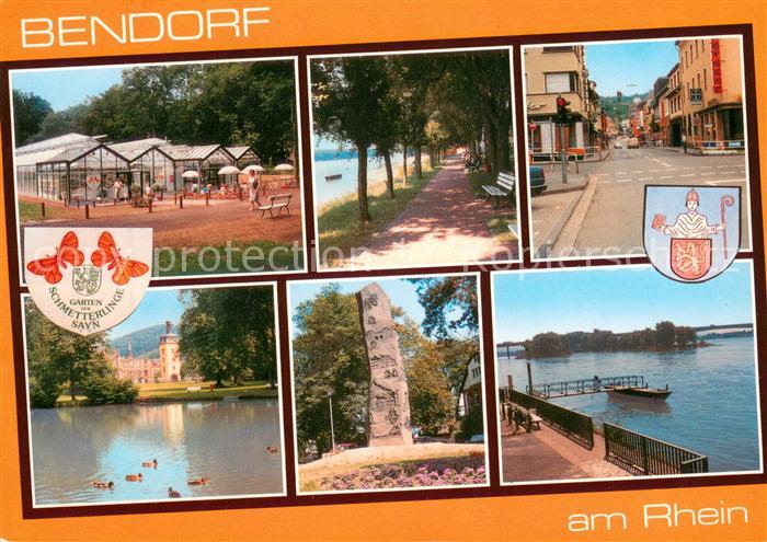 Bendorf Rhein Gaertnerei Uferpromenade am Rhein Denkmal Innenstadt